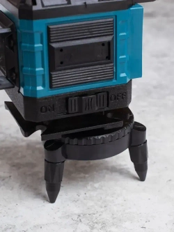 Профессиональный лазерный уровень строительный 360 4D / Нивелир, 16 лучей с пультом управления и штативом, Зеленый луч 360 градус