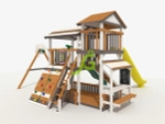 Детская деревянная площадка Домик 3 мод.1