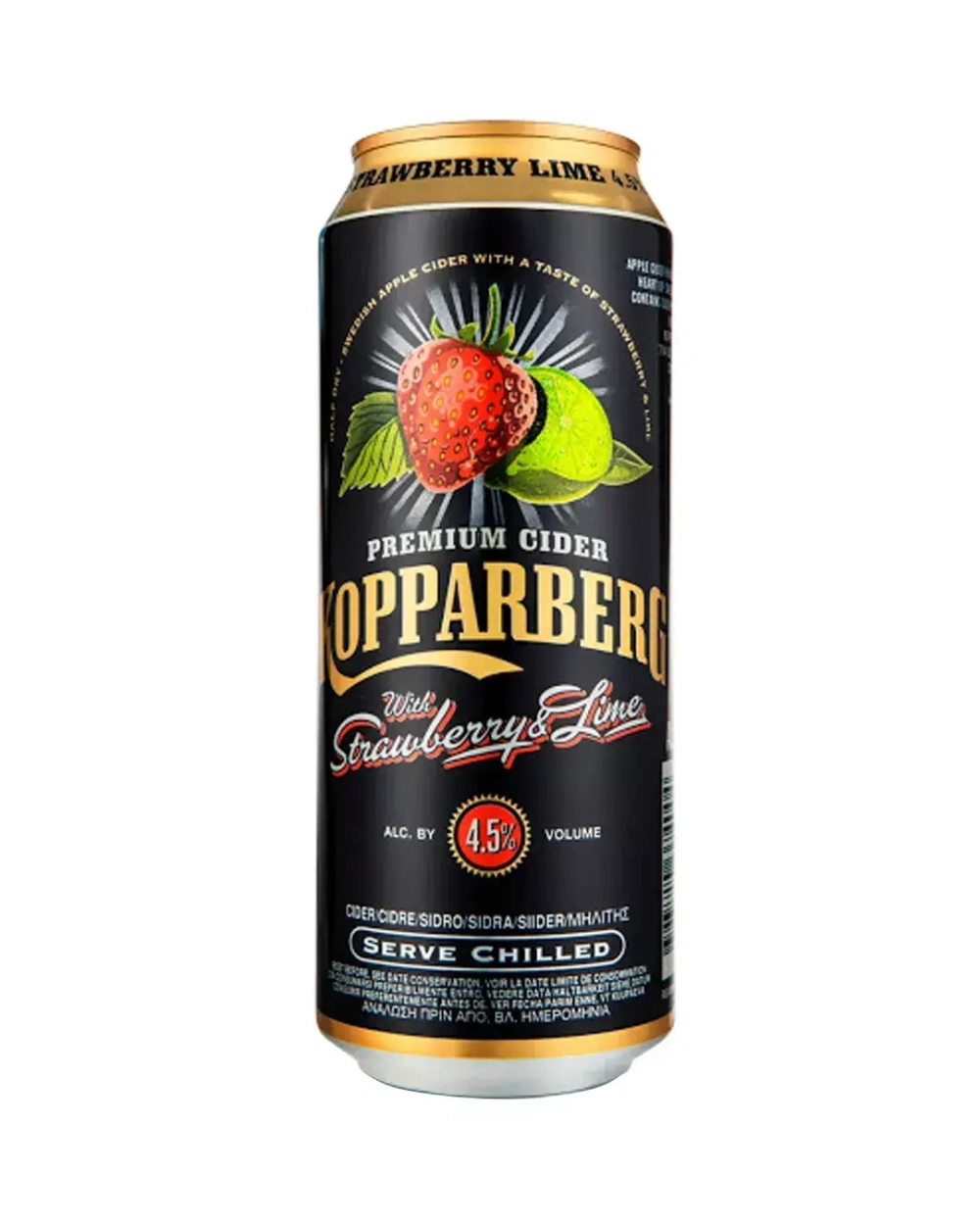 Strawberry – Lime Kopparberg баночное 0,5 л.