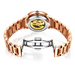 KANGOL Mechanical Movement Stainless Steel Watchband Watch Women"s Watch Red Watch Dial KANGOL K113