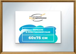 Зеркало настенное в раме 60x75