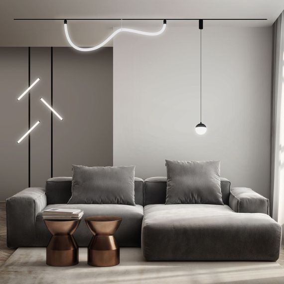 Трековый светодиодный светильник Denkirs Smart Moon DK8056-BK