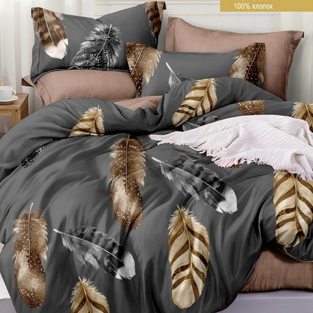 Комплект постельного белья "П37. VP19-0249", поплин, 100% хлопок, Россия.