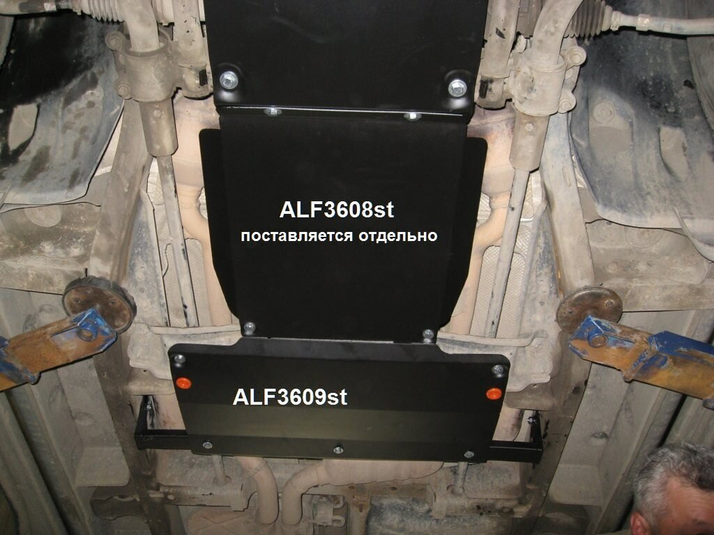 Защита ALFeco рк для MB W163 ML 320 1997-2005, V-3,2 (сталь 2 мм) арт.ALF3609st