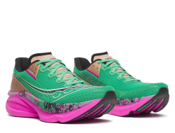 Мужские беговые кроссовки Saucony Endorphin Azura M Зелёно-розовые