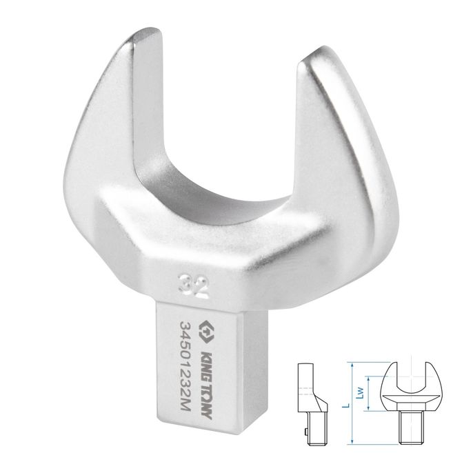 KING TONY (34501232M) Насадка рожковая серии "FIT", 32 мм, 14х18 мм