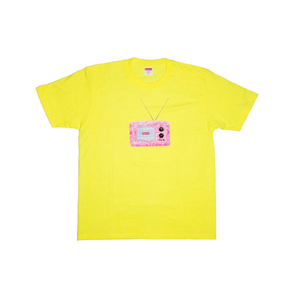 Supreme SS18 TV Tee Bright Yellow T