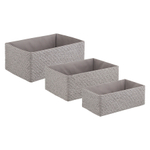 Корзина для хранения lian, 34х22х14 см, светло-серая