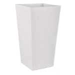 Кашпо напольное Ротанг (325х610мм) (белый) (комплект 5 шт)