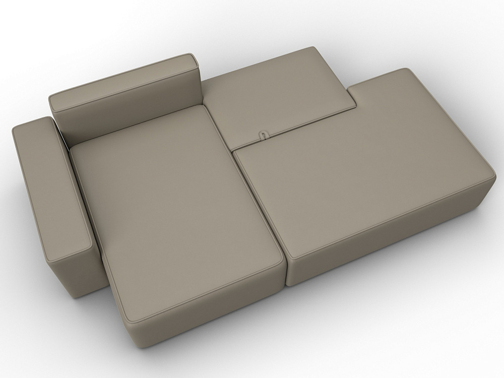 Диван угловой Лига-079 угол левый ЭКОКОЖА GRIFON 04 бежевый