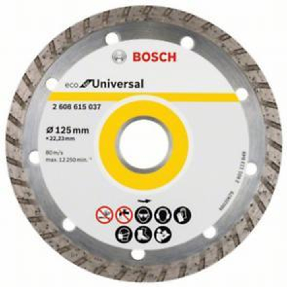 Круг алмазный 125х22,23 мм BOSCH ECO Universal Turbo 2608615037