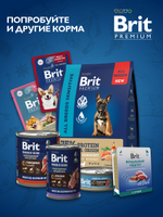 Консервы BRIT PREMIUM BY NATURE dog индейка тыква для взрослых собак всех пород с чувствительным пищеварением 6х410г