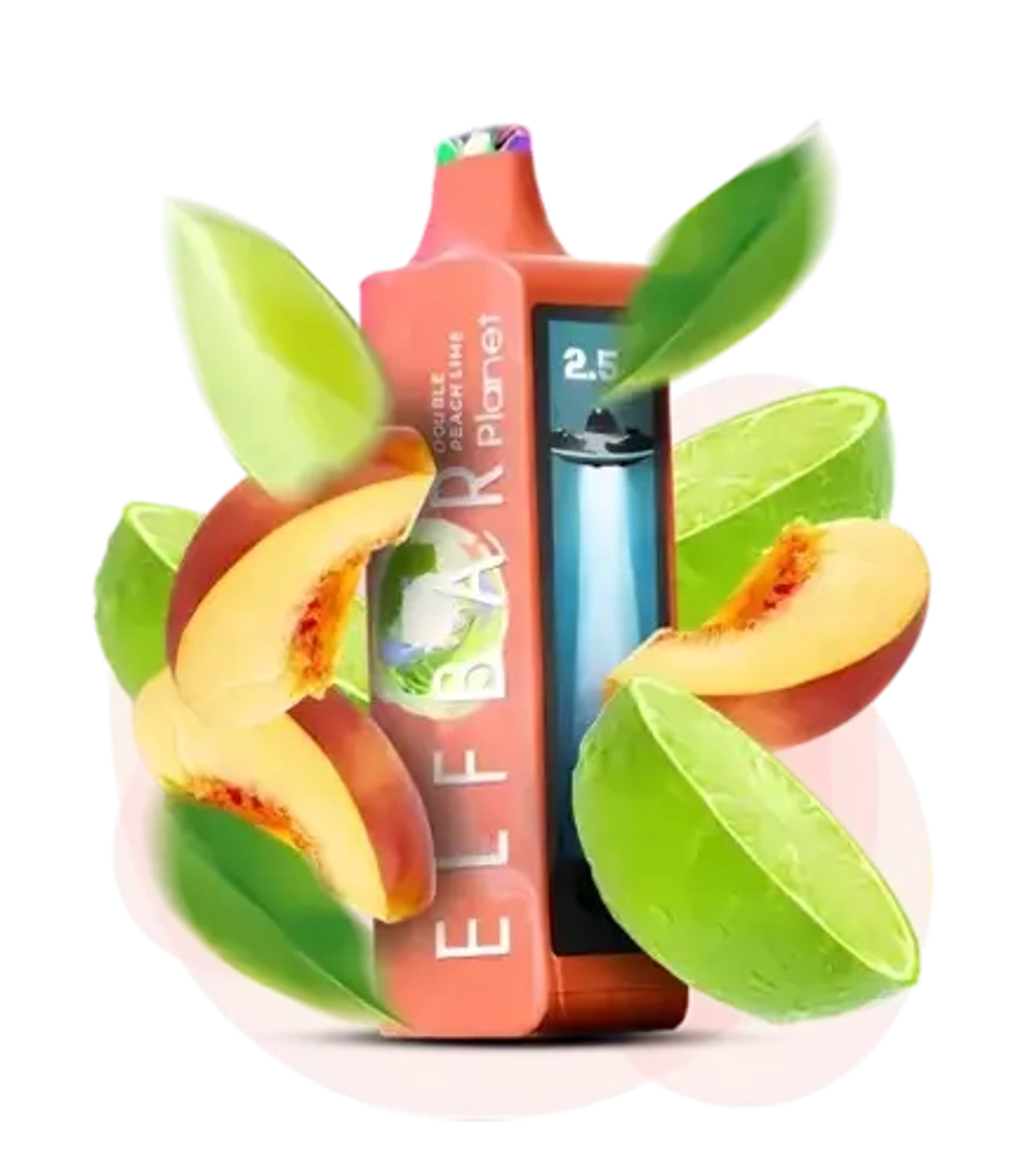 Elf Bar Planet 25000 - Double Peach Lime (5% nic)