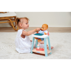 Ecoiffier Nursery - NURSERY NICLE 3 в 1 + 14 аксессуаров Для куклы 32 см 1838