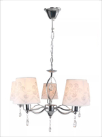 Люстра потолочная E14*5*40W хром