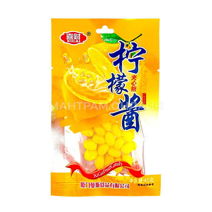 Жевательные конфеты-бобы Xicai со вкусом Лимона 40 г