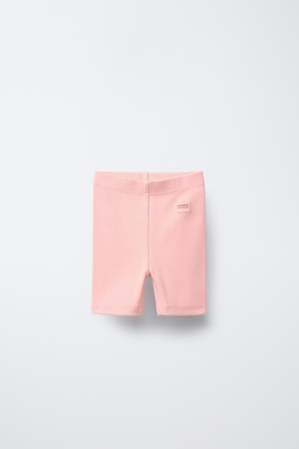 ZARA ШОРТЫ-ВЕЛОСИПЕДКИ В РУБЧИК, МАНДАРИНОВЫЙ