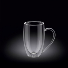 Кружка 250 мл. d=65 мм. h=105 мм. с двойными стенками Thermo Glass Wilmax (67288)