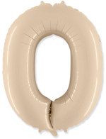 Шар Цифра Кремовая