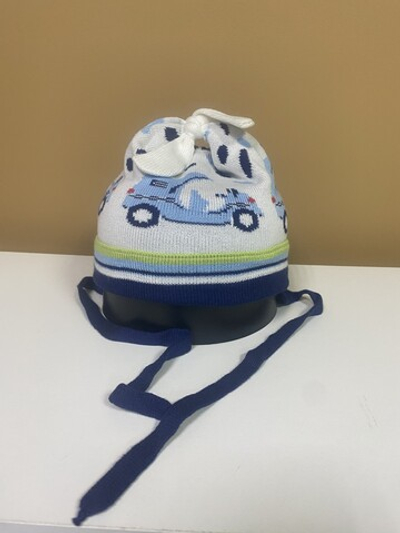 Шапка демисезонная вязаная с узелком, размеры 42,44,46