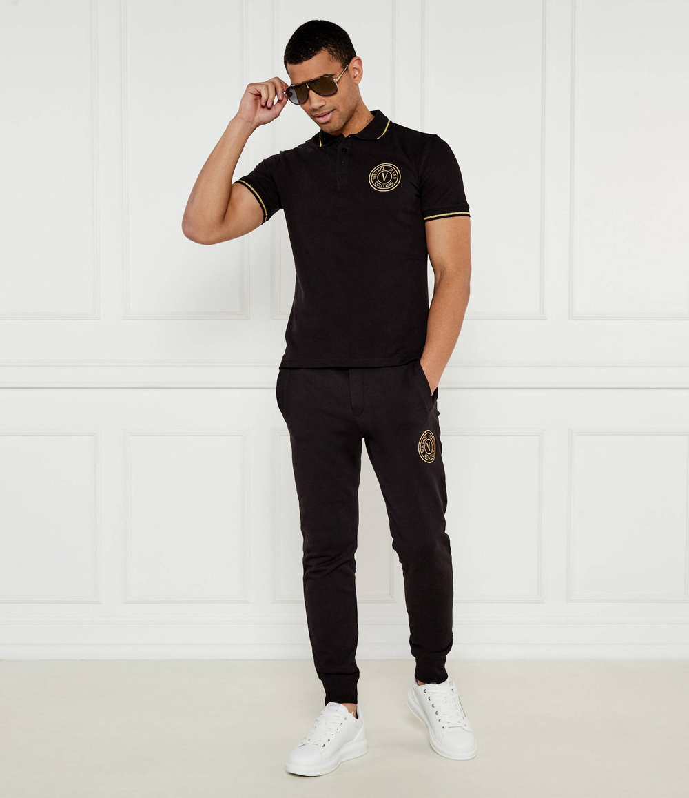 Поло Met Embro Versace Jeans Couture - черный(78GAGT00CJ01T)