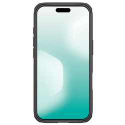 Противоударный чехол черного цвета от Nillkin для смартфона iPhone 17 Pro Max, серия Super Frosted Shield Pro
