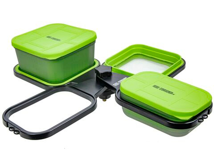 Набор коробок и аксессуаров для прикормки и насадки с подставкой FC FEEDER BAIT BOX SET