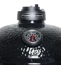 Керамический угольный гриль Diamond Egg Legend Deep Black, 46 см, чёрный