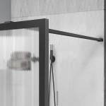 Душевое ограждение Vincea Walk-In VSW-1HP800FLGM 80 стекло рифленое/профиль вороненая сталь