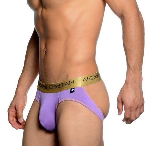 Мужские трусы джоки фиолетовые Andrew Christian Infiniti Jock purple