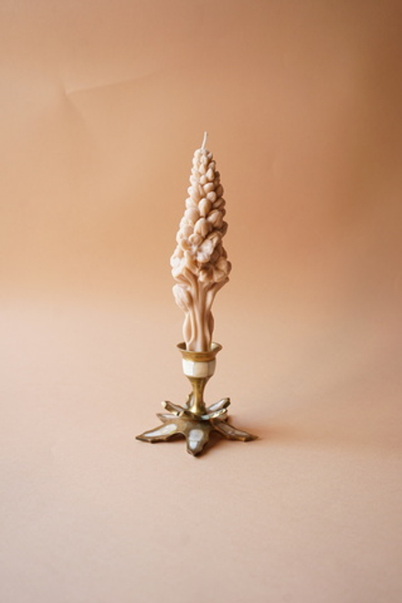 Свеча "Цветок Большой" цвета охра