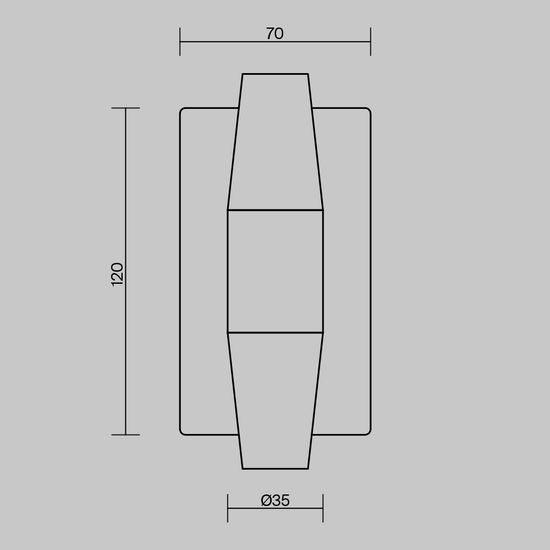 Настенный светильник (бра) Maytoni MOD401WL-L6BS3K