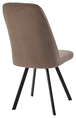 Стул ПРОВАНС 360 град. поворот. B5 Капучино, велюр / черный каркас, М-City