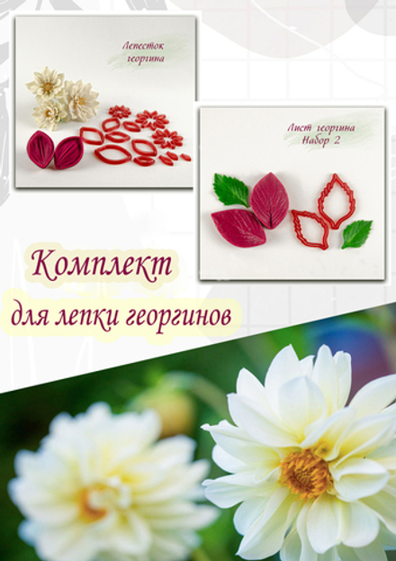 Комплект для лепки георгинов