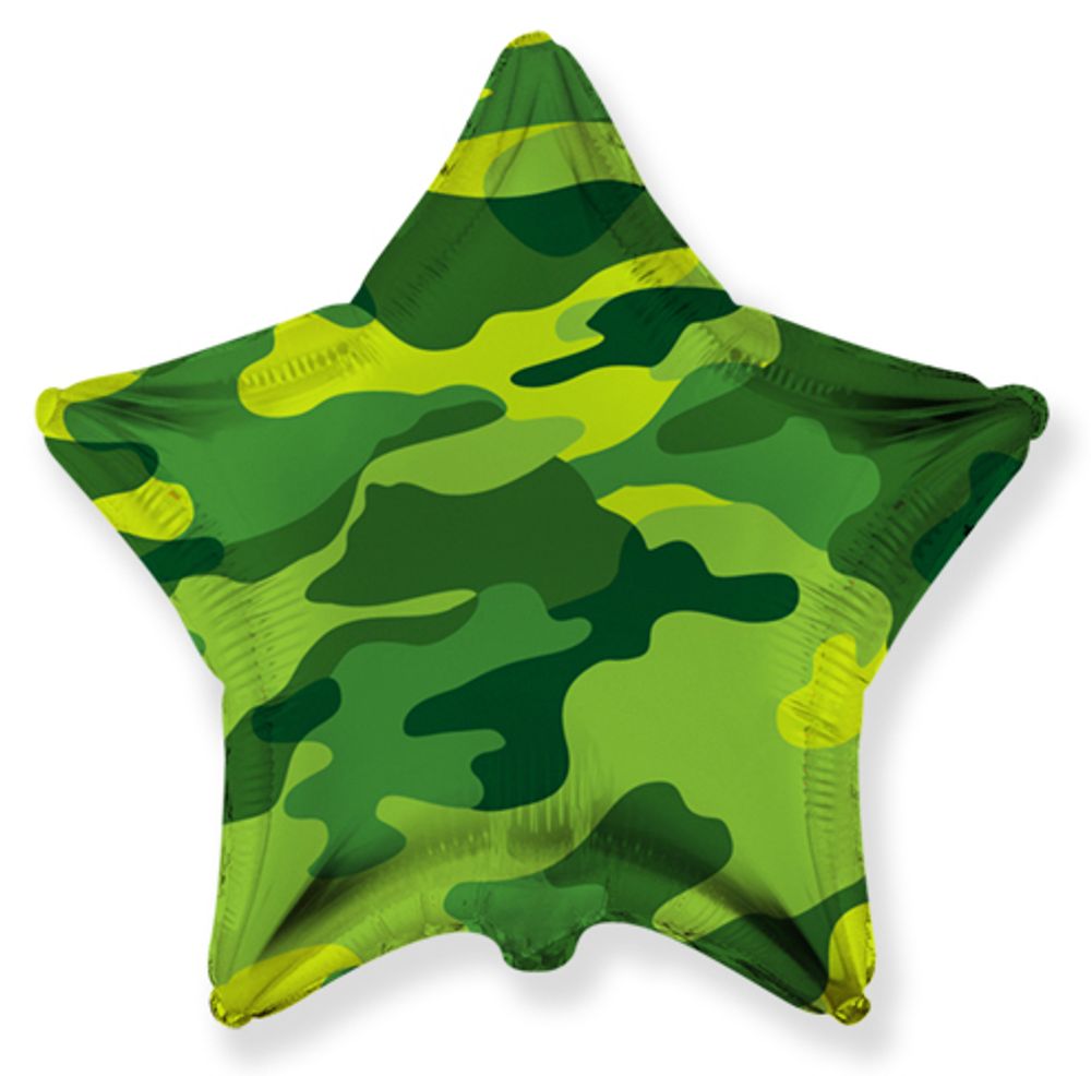 FM (32&#39;&#39;/81 см) Звезда, Камуфляж / Camouflage star/ 1 шт