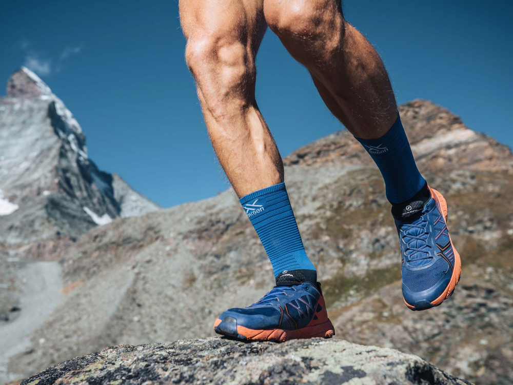 Носки Mid Compression Черный/Синий
