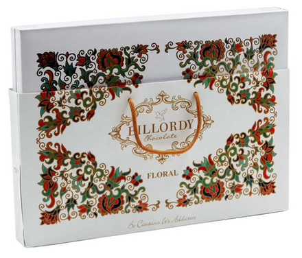 Ассорти шоколадных конфет Billordy Floral с карамельной и ореховой начинкой 215г