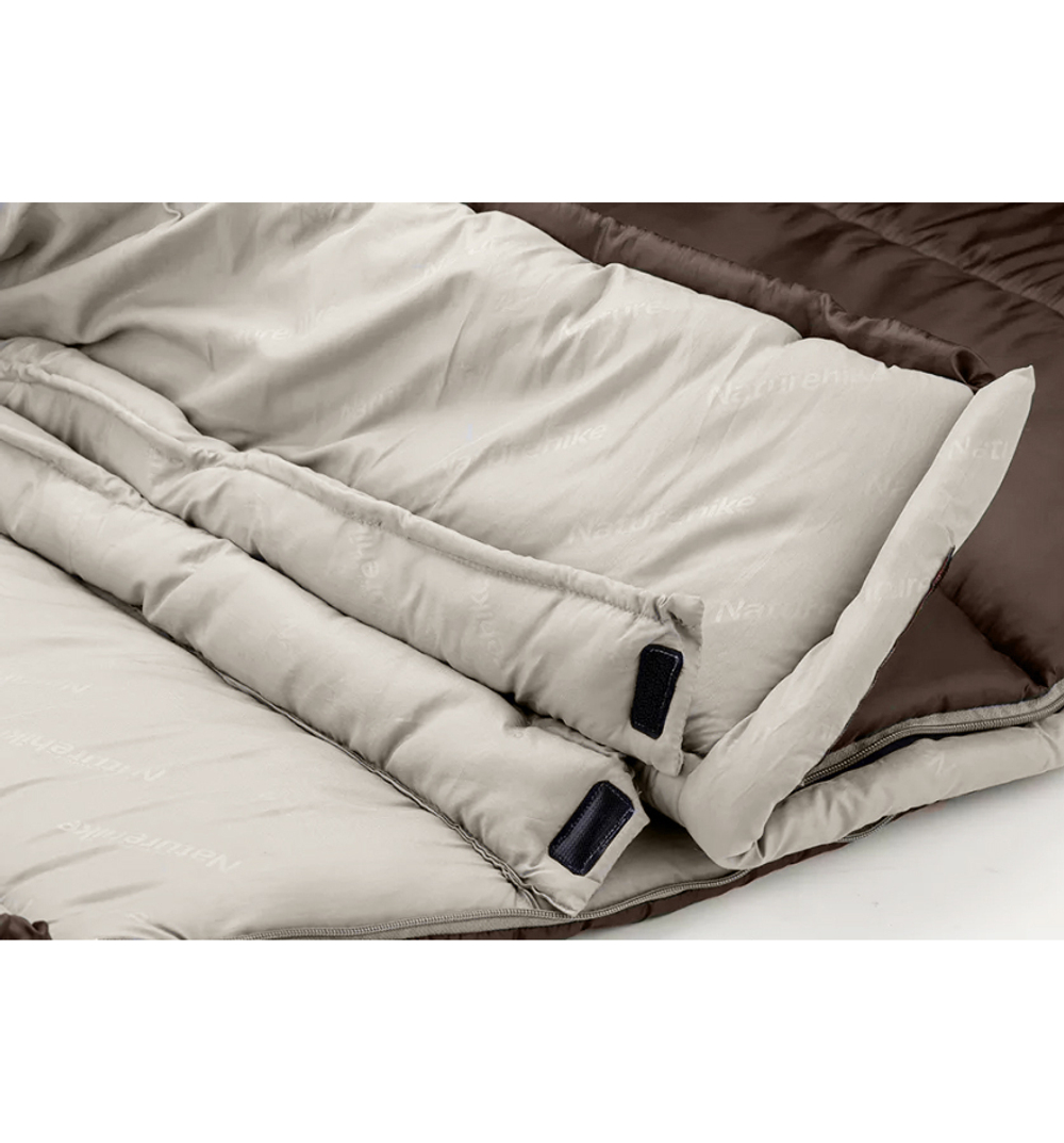 Мешок спальный Naturehike U250S, (190х30)х75 см, (правый) (ТК: 0°C), коричневый