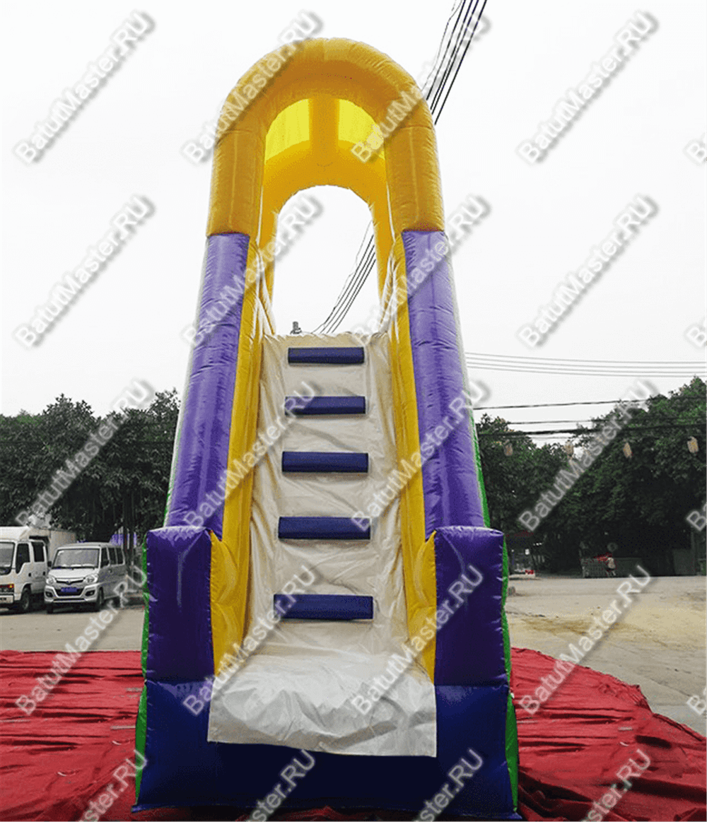 Надувная прямая водная горка с бассейном «Ультра», 9*3*5 м, герметичная