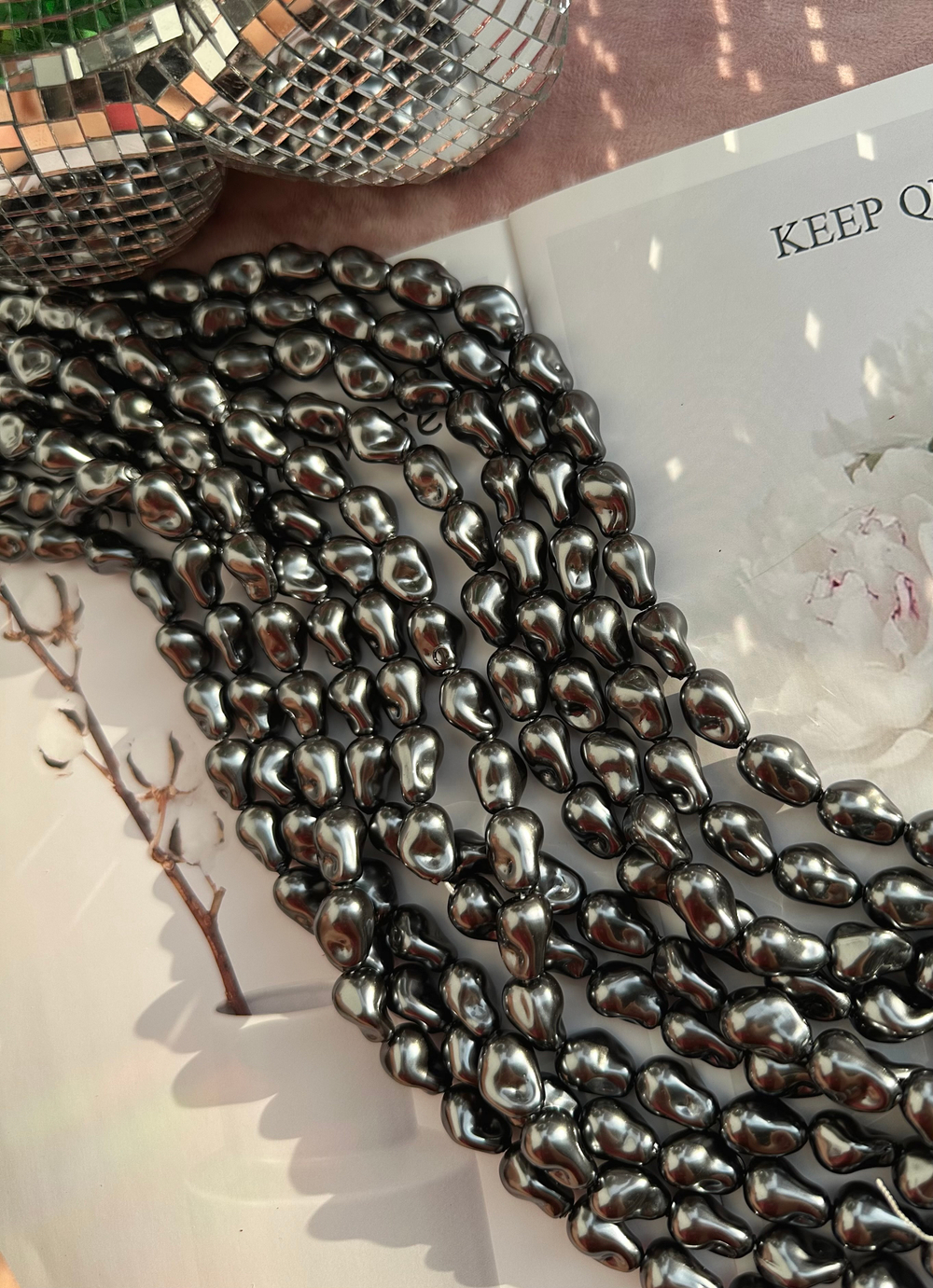 Жемчуг барочный 10мм, "Майорка. Имитация"