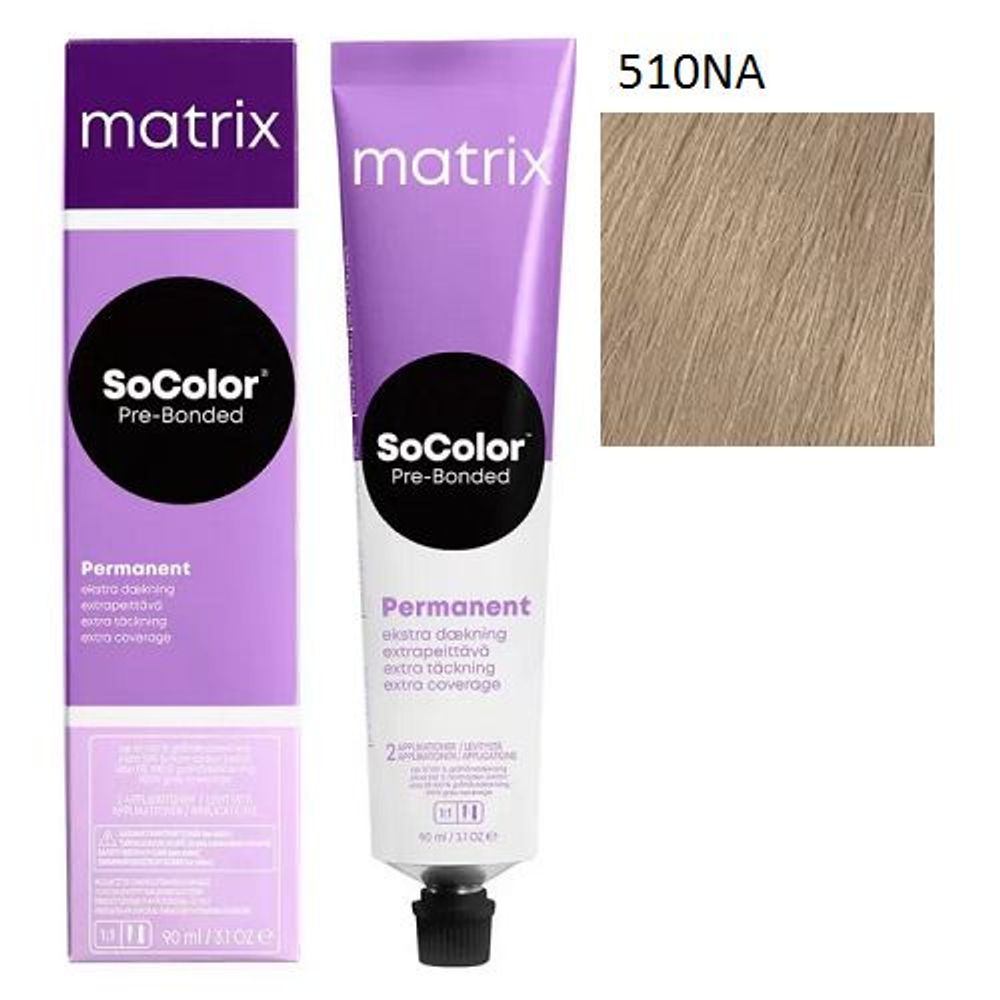 MATRIX SoColor Pre-bonded Permanent 510NA, 90 мл