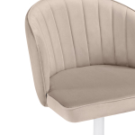 Офисное кресло Woodville Дэни бежевый, белый, ножки белые