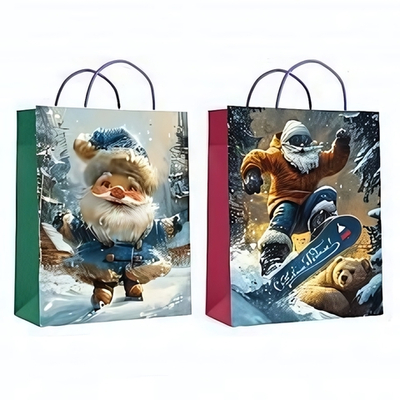 Пакет ламинированный "Дед мороз" 18*23*10 см, 157г/м2 (Центрум)