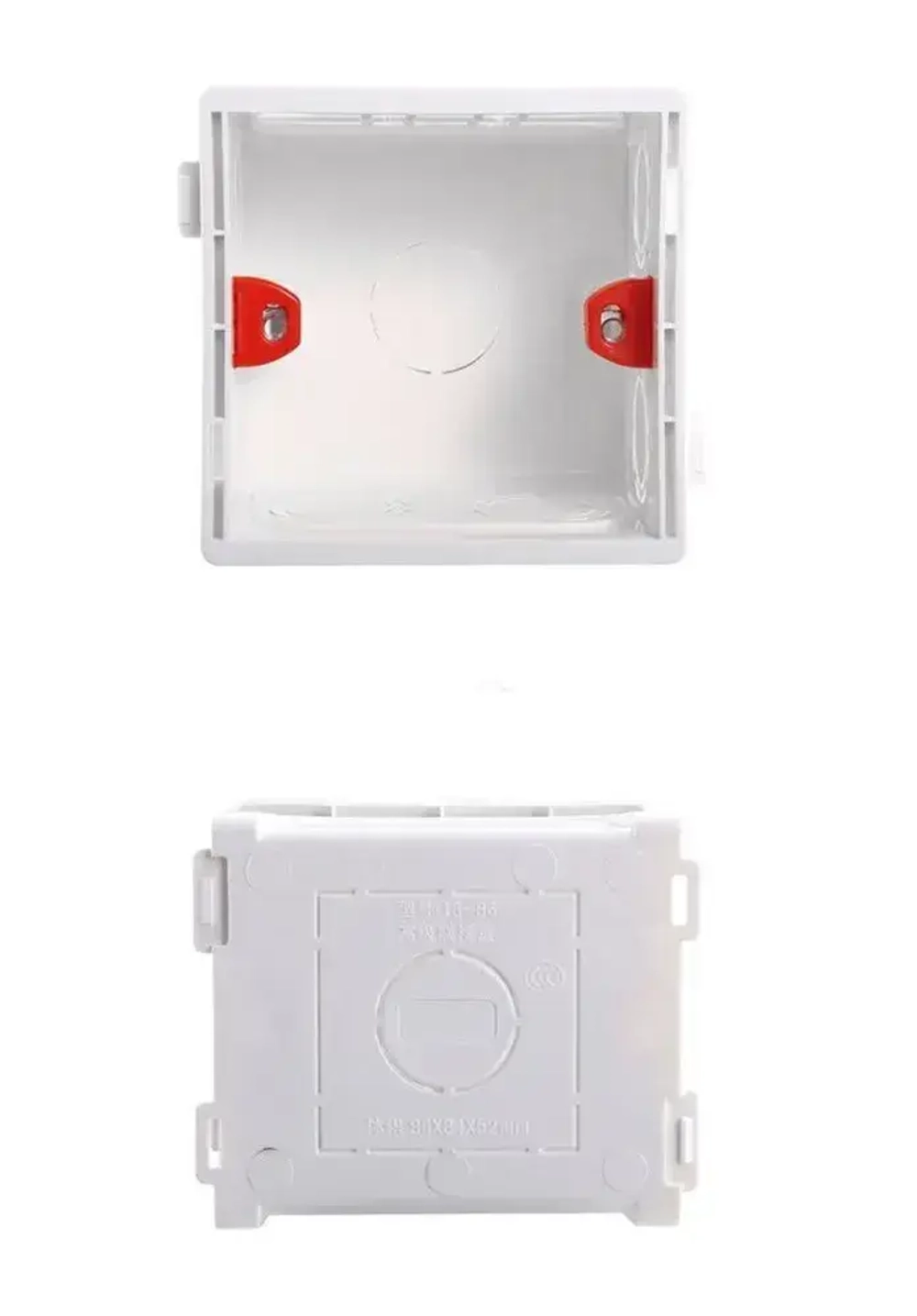 Установочная монтажная коробка для выключателей и розеток (подрозетник квадратный), 5 шт в комплекте