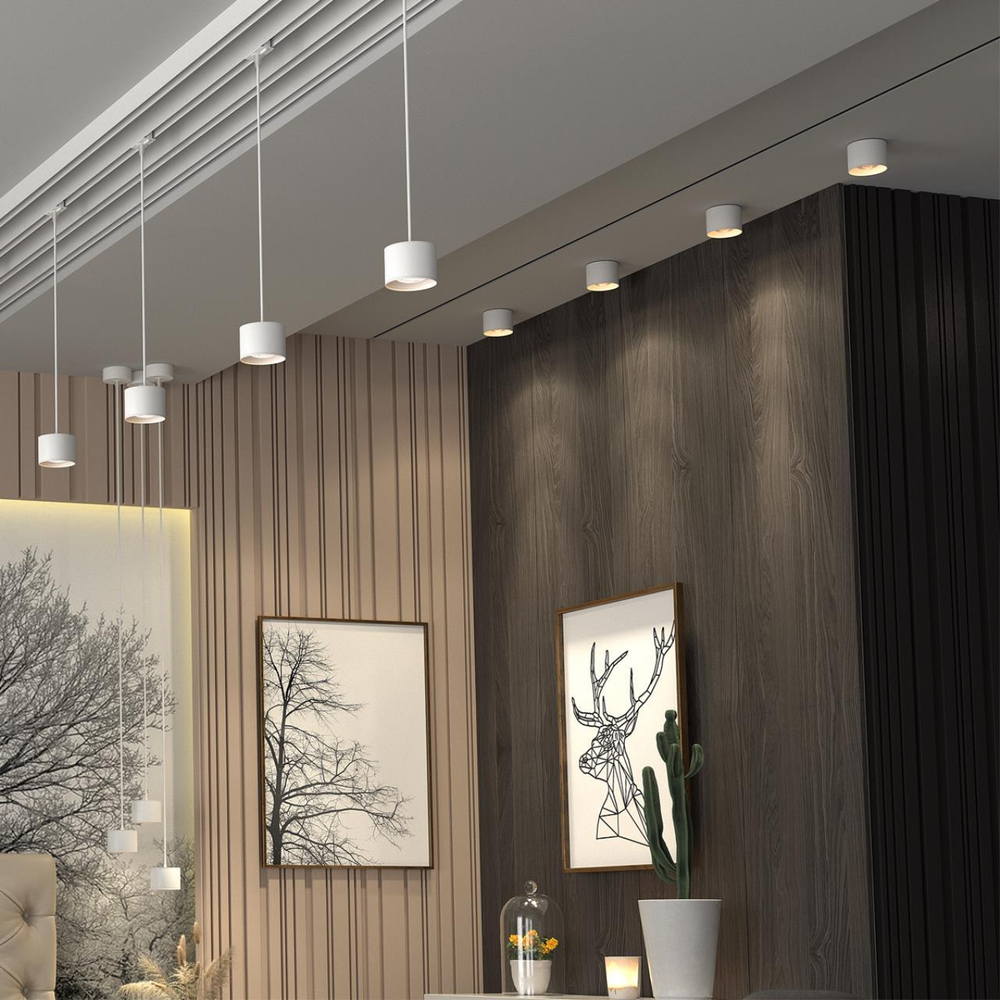 358651 OVER NT21 146 белый Накладной светодиодный светильник IP20 LED 4000К 12W 220V PATERA