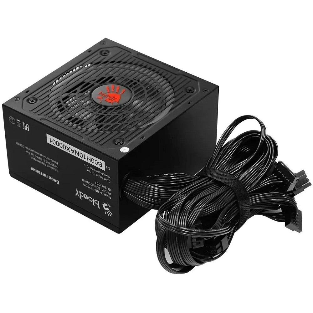 Блок питания Bloody BD-PS700W ATX 700W 80 PLUS WHITE (20+4pin) APFC 120mm fan 6xSATA RTL