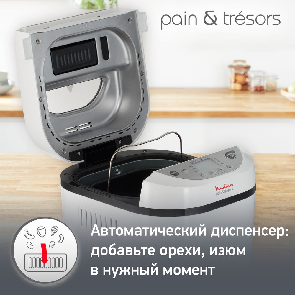 Хлебопечка Moulinex Pain&Tresors OW250132