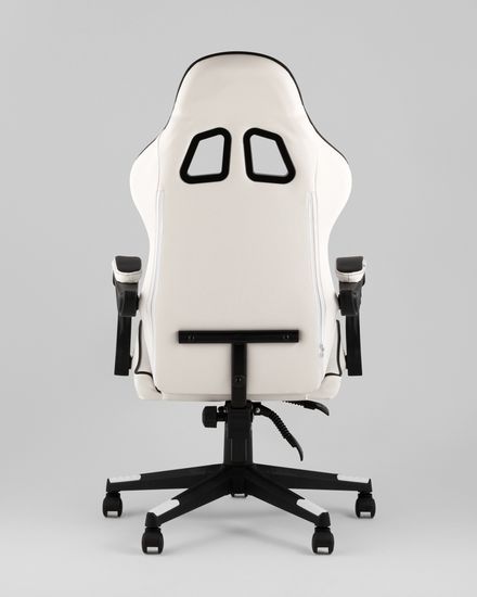 Кресло спортивное TopChairs Shadow бело-черный