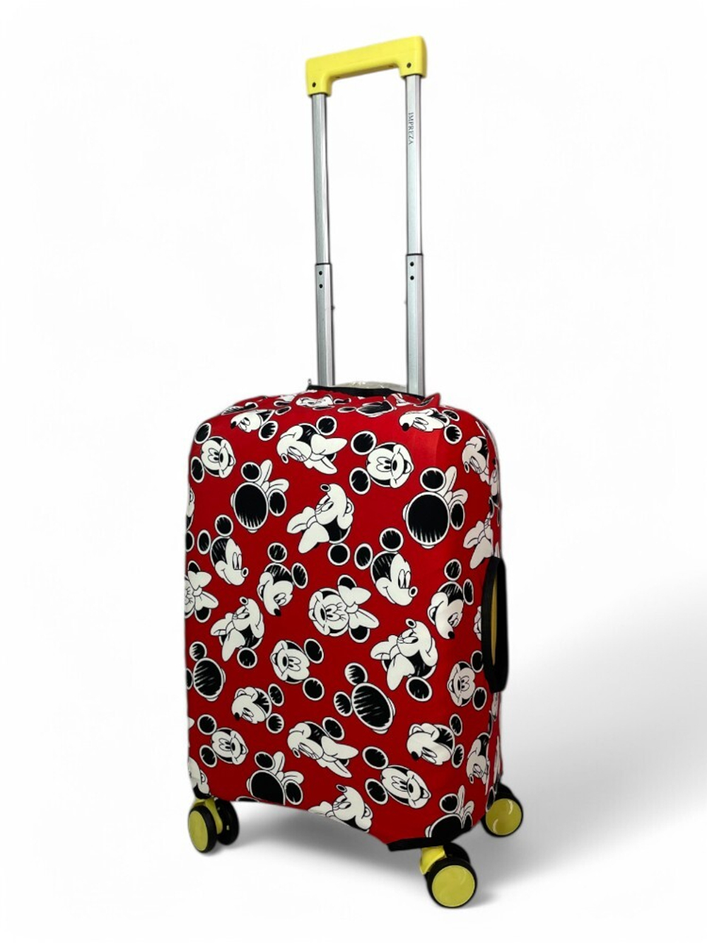 Чехол на чемодан 20", цвет красный/разноцветный, Микки