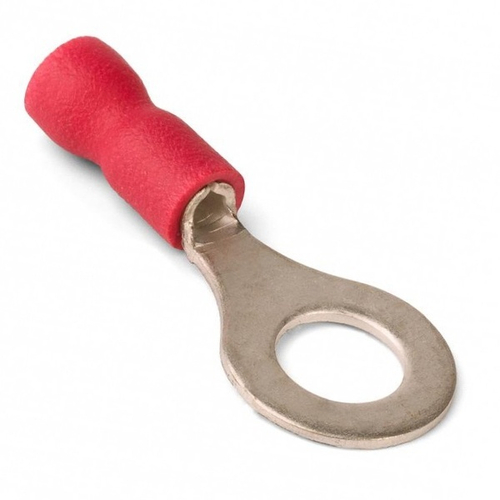 Наконечник НКИ 1.5-4 кольцевой изолированный 0.25–1.5мм М4 19А красный [уп.100шт] КВТ 47472